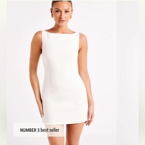 Meshki Angela Suiting Mini-Dress Ivory